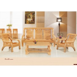 实木沙发客厅家具五件套进口榉木沙发 坚固耐用纹理清晰质量保证