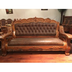 大量供应实木家具别墅会所客厅沙发皮艺沙发 123人位组合沙发批发