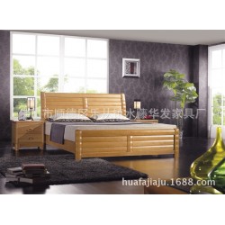 佛山家具实木家具实木床5件套双人床单人床低价促销