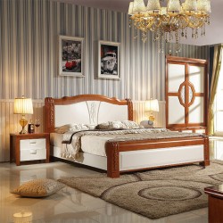 厂家直销 现代中式实木床橡木床1800*2000卧室家具配套系列热销中