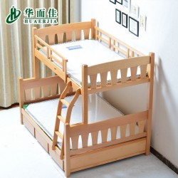 【华而佳】榉木家具 实木上下儿童子母床 高低双层床上下铺榉木床 直销336
