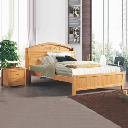 【浩丰】厂家特价直销828#现代中式实木床1.5米德国榉木高端大气质量可靠