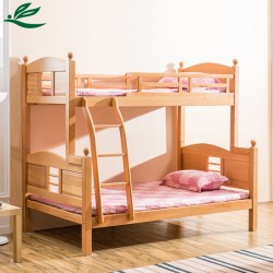 【华帅家具】简约双层床儿童床上下床高低床实木子母床 进口1.2 1.5米直销批发