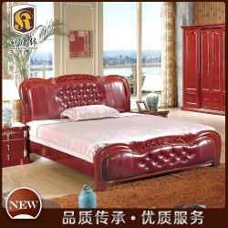 【舒康缘】欧式红樱桃木卧室成套家具 衣柜厂家批发100%实木家具869#