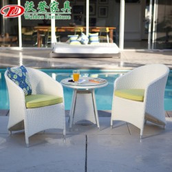 【沃登】沃登家具 阳台三件套 室外仿藤阳台庭院花园餐桌椅组合 WD-9592