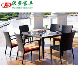 【沃登】沃登家具 高档户外休闲藤编桌椅 环保PE仿藤藤编桌椅 户外家具