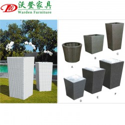 【沃登】沃登家具 户外花盆 各式藤艺花盆 户外广场花盆 时尚休闲花盆