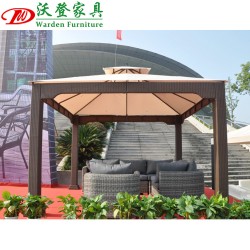 【沃登】编藤凉亭 沃登家具 户外精选新款编藤帐篷 室外时尚野营遮阳蓬