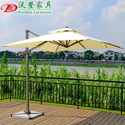 【沃登】沃登家具 户外休闲遮阳伞 方形双顶无垂边罗马伞 双顶户外罗马伞