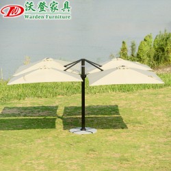 【沃登】沃登家具 户外休闲遮阳伞 方形单顶无垂边四头罗马伞 休闲庭院伞