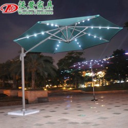 【沃登】沃登家具 厂家直销太阳能罗马伞 庭院阳台岗亭伞 花园露台大伞