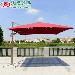 【沃登】沃登家具 户外休闲遮阳伞 3米方形双层带垂边罗马伞 休闲庭院伞