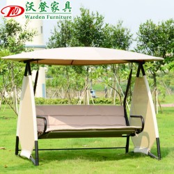 【沃登】秋千 沃登家具 欧式户外休闲摇床进口特斯林网布枫叶双人秋千椅