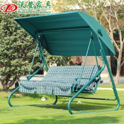 【沃登】沃登家具 英格兰休闲铁制秋千 精美特制涤纶布双人三人位秋千摇椅