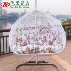 【沃登】沃登家具 厂家直销 户外休闲秋千吊椅 室内摇椅 铁艺休闲吊椅秋千