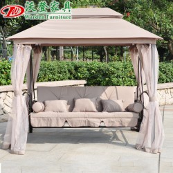 【沃登】户外秋千 沃登家具 景区酒店特色休闲摇椅 室外精选罗马蓬摇椅