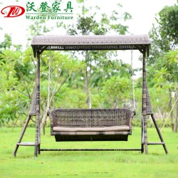 【沃登】编藤秋千 沃登家具 别墅庭院仿藤时尚秋千 厂家直销PE藤艺摇椅