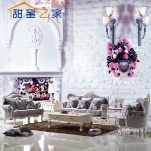 欧式高档布艺小户型沙发 客厅组合布艺沙发 LY-L022