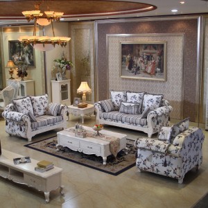 欧式客厅小户型组合沙发 新款精美组合沙发 U型实木沙发组合