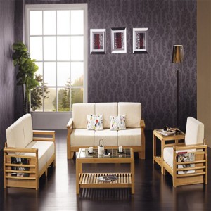 富丰中式实木沙发5件套组合家庭办公两用榉木沙发批发直销