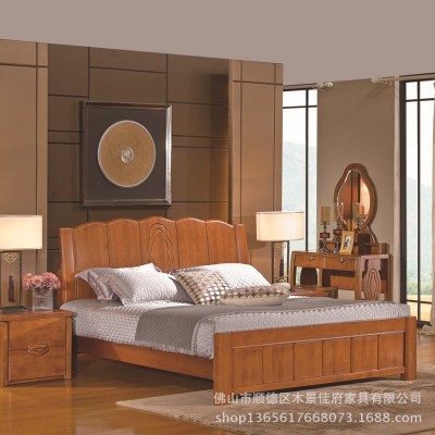 简约 现代时尚实木床 进口木材 质量保证厂家直销