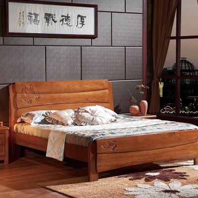 全实木床中式家具单人床1.5米特价双人床1.8米
