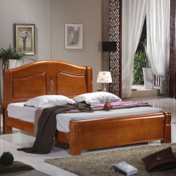 全实木床保证特价1.5 1.8米双人床 中式床雕花床批发6031厂家直销