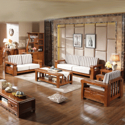 厂家直销 中式实木沙发 橡木客厅组合沙发 带垫实木储物沙发601