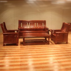 特价实木家具 客厅懒人沙发 三人单人组合沙发 苦楝实木沙发303