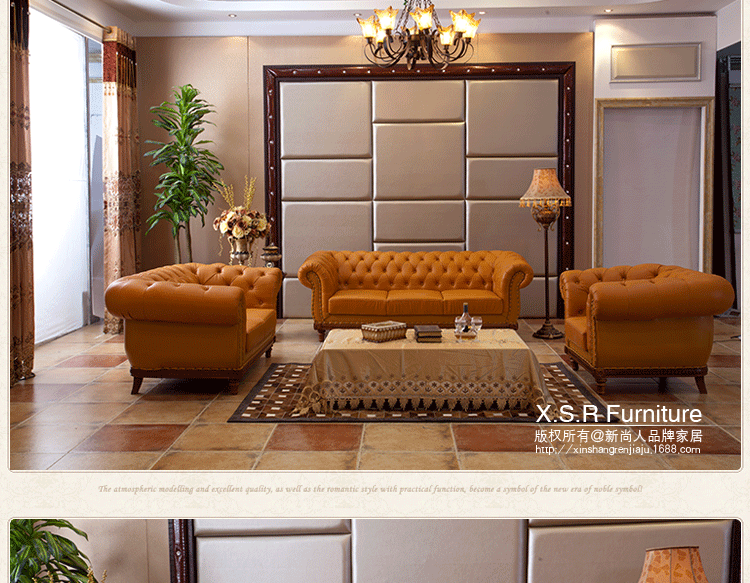 特价欧式沙发 进口黄牛真皮沙发 酒店家具办公家具组合沙发 包邮