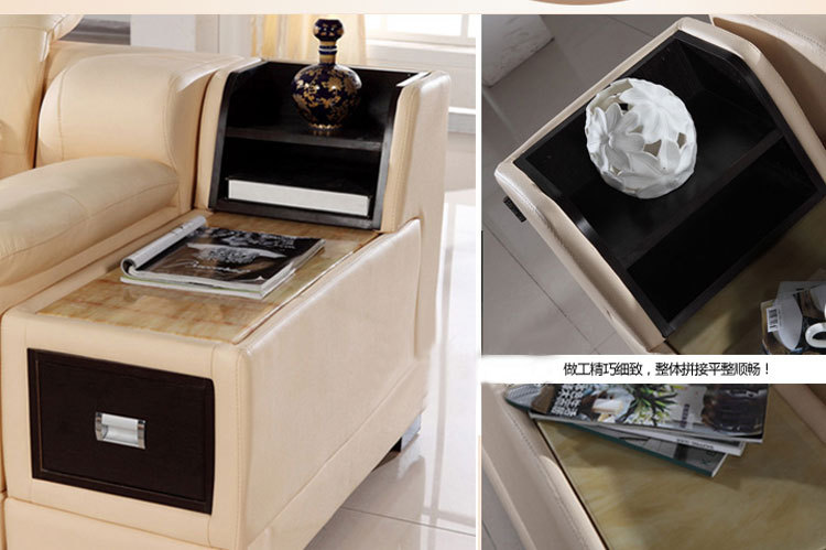 现代出口牛皮转角真皮沙发 大户型组合客厅家具包邮佛山产业沙发