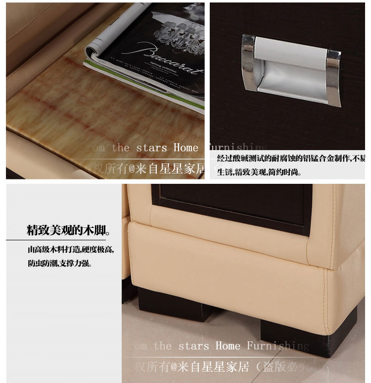 现代出口牛皮转角真皮沙发 大户型组合客厅家具包邮佛山产业沙发