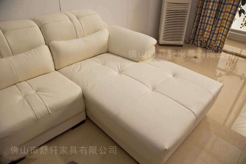 现代休闲真皮沙发进口高档牛皮中厚皮沙发客厅转角组合真皮沙发