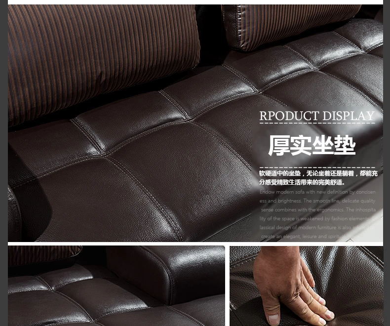 现代休闲进口真皮沙发客厅酒店办公大小户型家具组合shafa批发