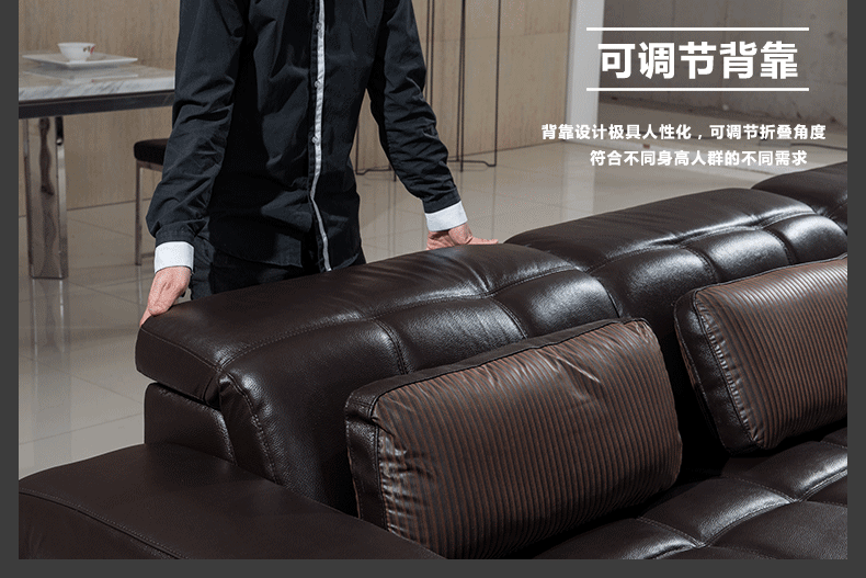 现代休闲进口真皮沙发客厅酒店办公大小户型家具组合shafa批发