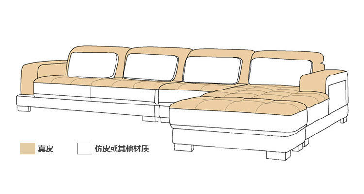 现代休闲进口真皮沙发客厅酒店办公大小户型家具组合shafa批发