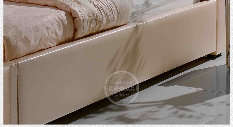 【欧诺恒家具】厂家大量供应高品质皮床  高贵典雅  欢迎订购