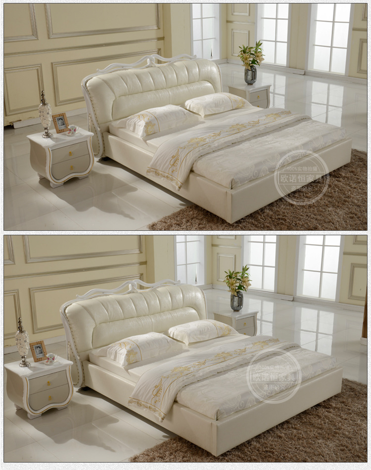 【欧诺恒家具】欢迎订购高品质皮床   厂家优质供应