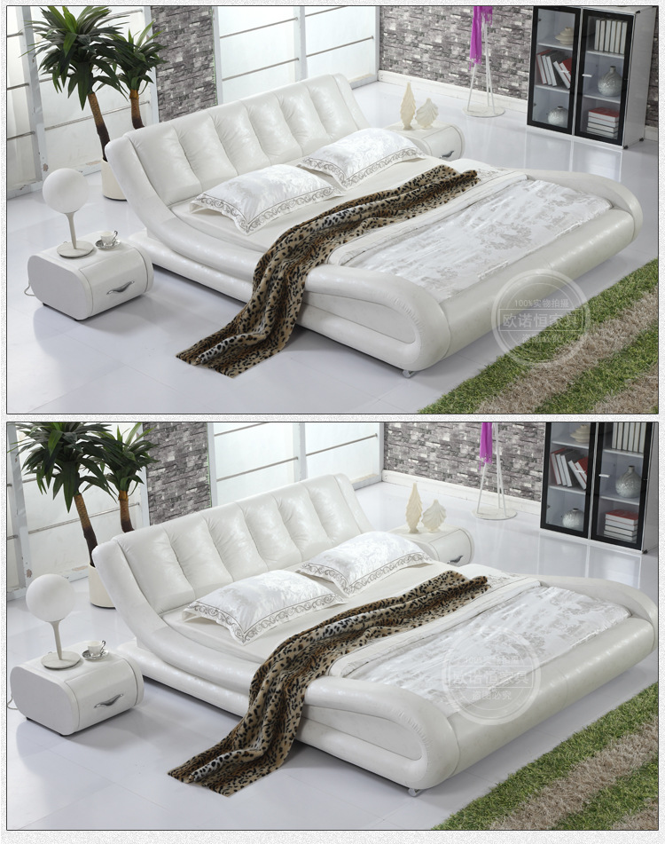 【欧诺恒家具】高贵典雅皮床 精品推荐  厂家直销   价格优惠