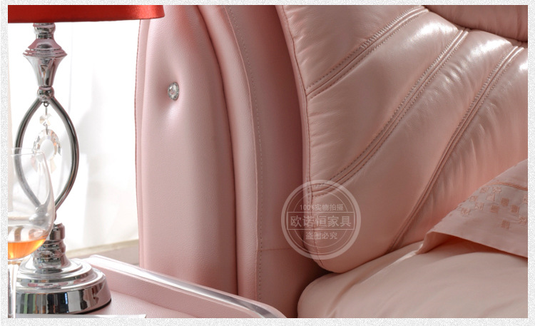 【欧诺恒家具】欢迎订购高品质皮床  高贵典雅  厂家大量供应