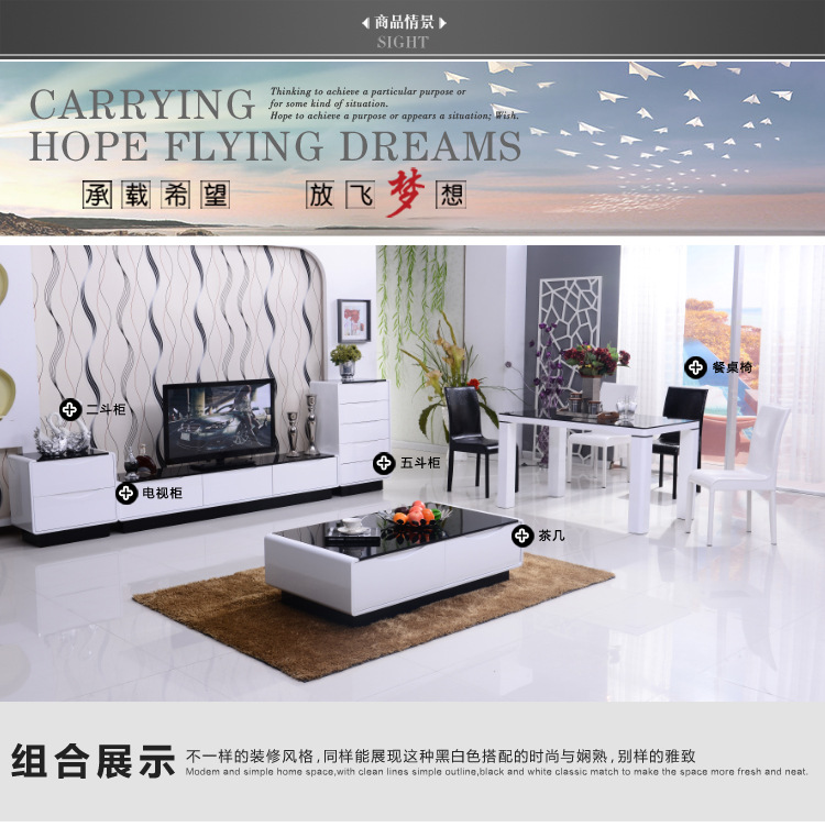 现代简约白色储物柜 烤漆床头柜 二斗柜收纳柜 特价宜家