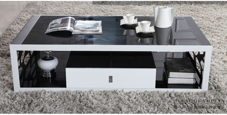 茶几 简约时尚客厅创意现代储物不锈钢化玻璃小茶台