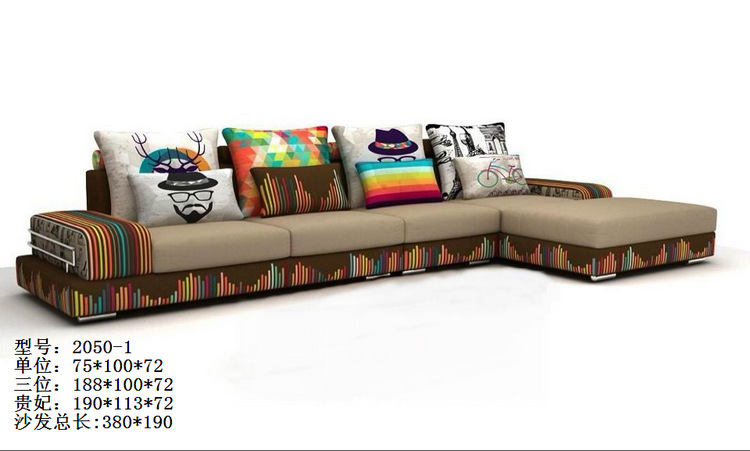 精品展示新款布艺沙发 客厅布艺沙发 转角布艺沙发加工